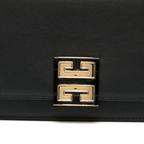 Givenchy 4G Medium Black Leather Crossbody Bag Women's Luxury - Picture 4 of 8